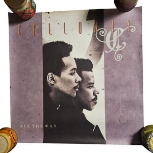 Calloway‎ All The Way Vintage 1989 Album Promo Poster Display 23x23 CBS Records
